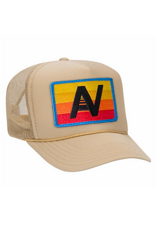 Aviator Nation Logo Rainbow Vintage Trucker Hat