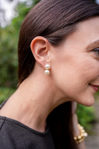 Lisi Lerch Inc. Large Belle - Double Pearl Earrings - Belle of the Ball