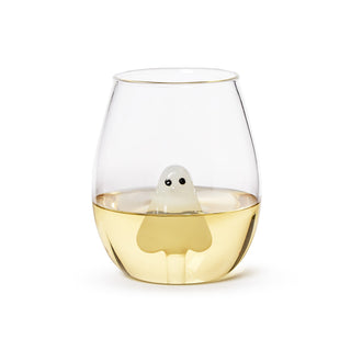 Two's Company Here for the Boos Ghost Stemless Wine Glass
