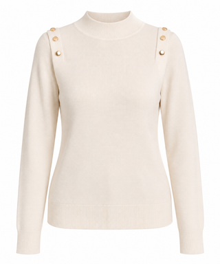 Molly Bracken Us Ladies Off White Knitted Sweater