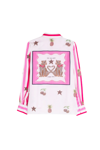 Vilagallo Striped and Leopard Shirt