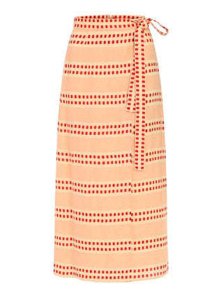 Olivia By Livro Leigh Wrap Skirt in Spanish Stripes