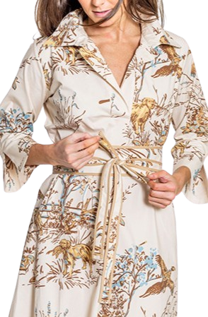 House of MBR Maple Field & Feather Obi Sash