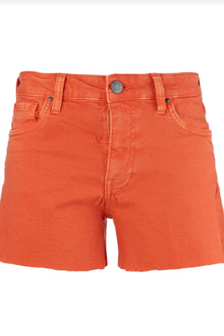 Kut Jane High Rise Long Short In Tangerine