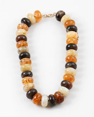 Tan & Brown Beaded Necklace