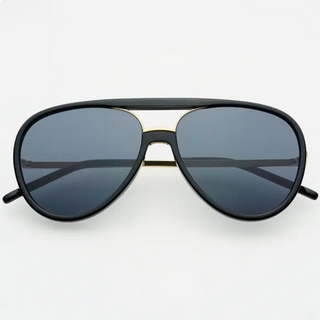 Freyrs Shay Unisex Aviator Sunglasses in Black