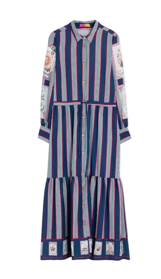 Vilagallo Striped Dress and Letters Madrid