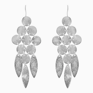 Marcia Moran Beatrix Chandelier Earrings In Silver