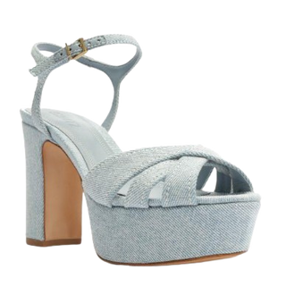 Schutz Keefa Sea Blue Denim