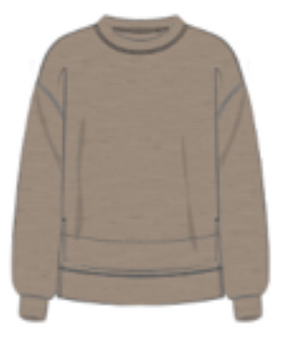 Spanx Brushed Ae Crewneck Top