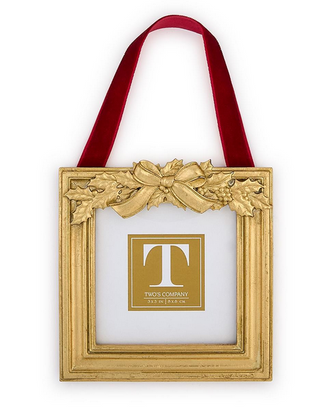 Two's Company Holly Leaves Hanging Photo Frames / 4 Shapes