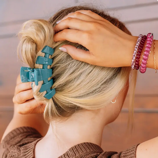 Teleties Classic Teal with It Medium Claw Clip