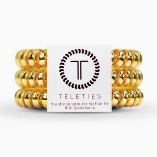Teleties Spiral Hair Coils | Small | Sunset Gold Hair Ties - Sunset Gold