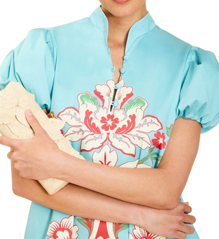 Mestiza Elliana Mini Dress in La Botanica Blue
