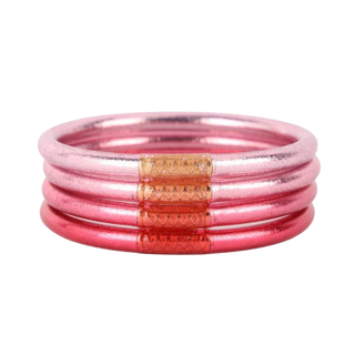 BuDhaGirl CAROUSEL PINK ALL WEATHER BANGLES