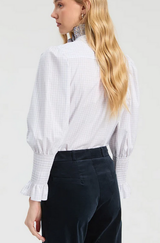 Vilagallo Mini Plaid Shirt With Bow