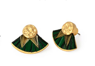 Brackish Vanessa Fan Stud Earrings