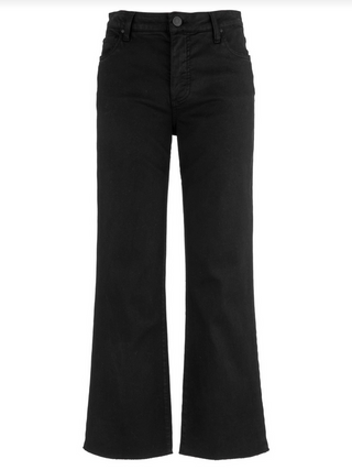 Kut Kelsey High Rise Ankle  Flare With Raw Hem