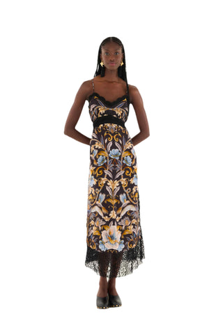 Farm Rio Snake Garden Midi Dress