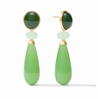 Julie Vos Amalfi Statement Earring - Green Apple Multi