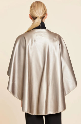 Dolce Cabo Antique Gold Faux Leather Tonal Whipstitch Wrap