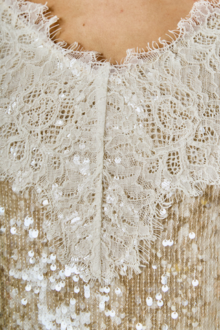 Endless Rose Sequin Lace Mini Dress