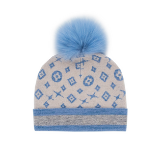 Mitchie's Baby Blue Knit Lurex Hat