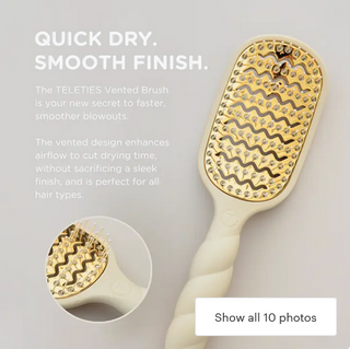 Teleties Vented Hair Brush | Tan