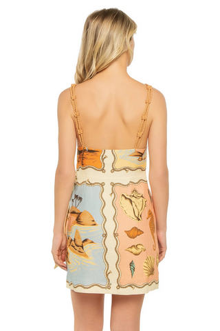 Farm Rio  Souvenir Mixed Scarf Multicolor Sleeveless Min