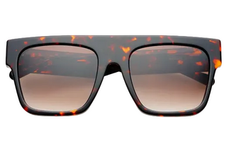 Freyrs Madison Acetate Unisex Flat Top Sunglasses - Tortoise