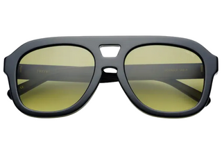 Freyrs Voyager Acetate Oversized Aviator Sunglasses - Black