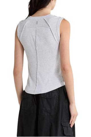 Free People Love My Twist Muscle in White Heather Grey