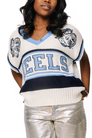 Queen Of Sparkles Licensed UNC Double Mascot Sweater V Neck Tank
