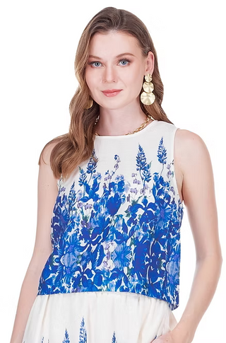 Joy Joy Indigo Meadow Top