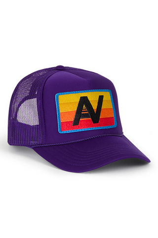 Aviator Nation Logo Rainbow Vintage Trucker Hat