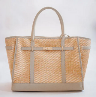 Lisi Lerch Spencer- Raffia Tote Bag/ Natural