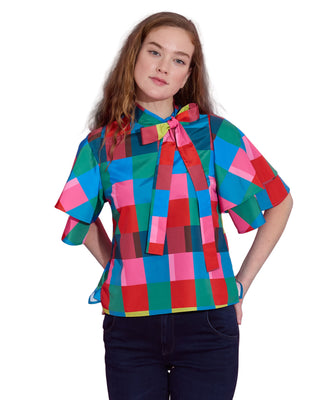 Alden Adair Heddy Top In Holiday Check