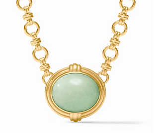 Julie Vos Portofino Demi Necklace - Aqua Jade