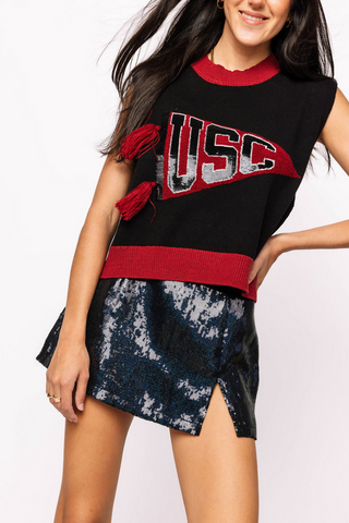 Queen Of Sparkles Carolina Pennant Sweater Tank