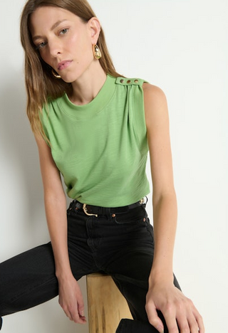 Nation Mikka Buttoned Shoulder Tank