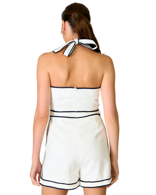 Line and Dot Anchor Romper