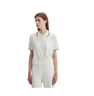 Pissenlit Ivory Short Sleeve Polo Tee