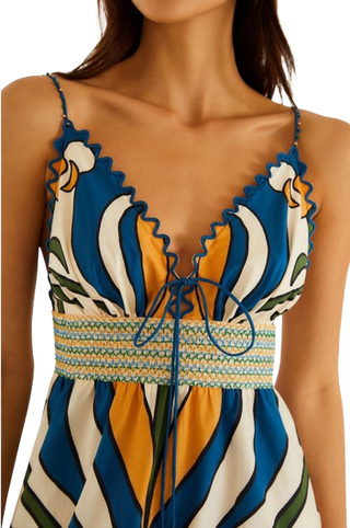 Farm Rio Tropical Graphic Sleeveless Maxi Dress
