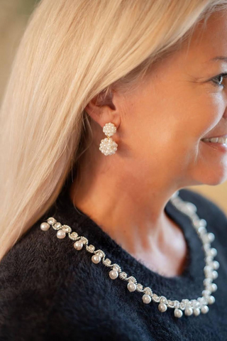 Lisi Lerch Kate Cluster Pearl Small Earrings - Belle of the Ball