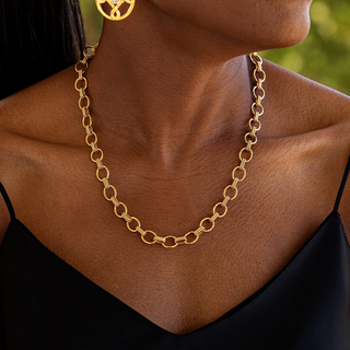 Capucine De Wulf Cleopatra Small Link Necklace, 16"+2"