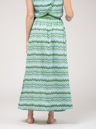 Beau & Ro Sullivan Skirt in Wave Green