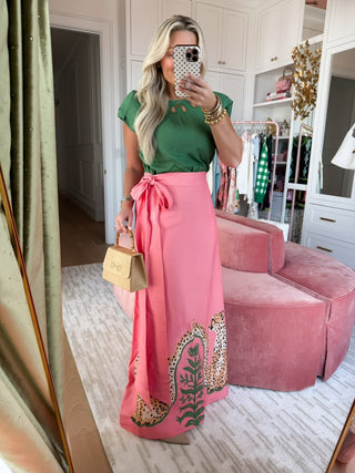 Emily McCarthy Audrey Skirt in Cabana Cat