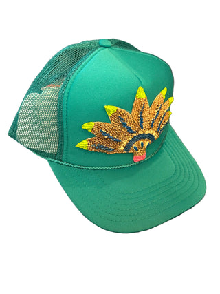 Orijinal Jade Painted Palm Trucker Hat