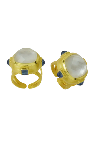 Betty Carre Domenique Ring - Mother Of Pearl