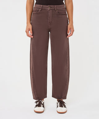 Esqualo Barrel Jeans in Cacao